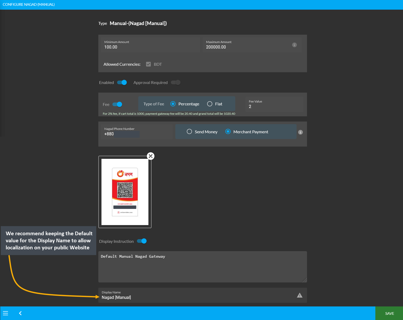 nagad manual display name, We recommend keeping the Default value for the Display Name to allow localization on your public Website.