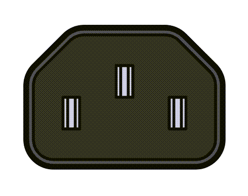 c13 connectors, C13 is a 3-pin power cable used mainly for computers, monitors, communications, and other appliances.
